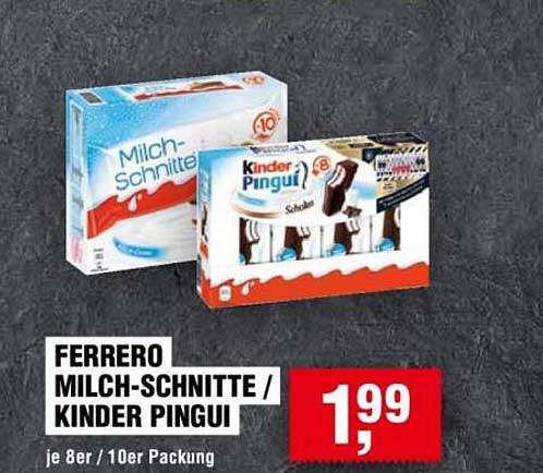 Ferrero Milch-Schnitte / Kinder Pingui