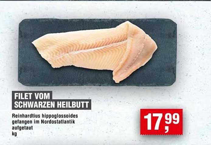 Filet vom schwarzen Heilbutt
