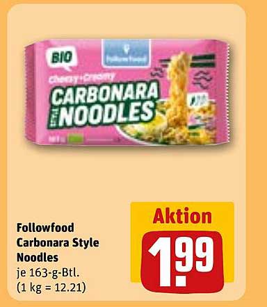 Followfood Carbonara Style Noodles