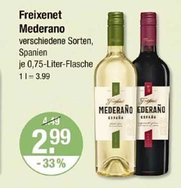Freixenet Mederano verschiedene Sorten, Spanien je 0,75-Liter-Flasche