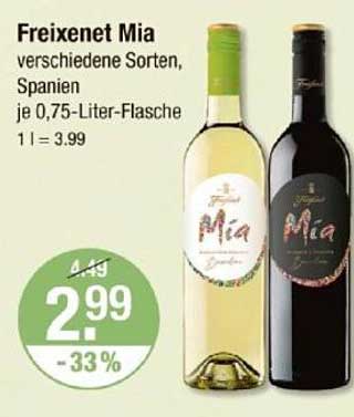 Freixenet Mia - verschiedene Sorten, Spanien, je 0,75-Liter-Flasche