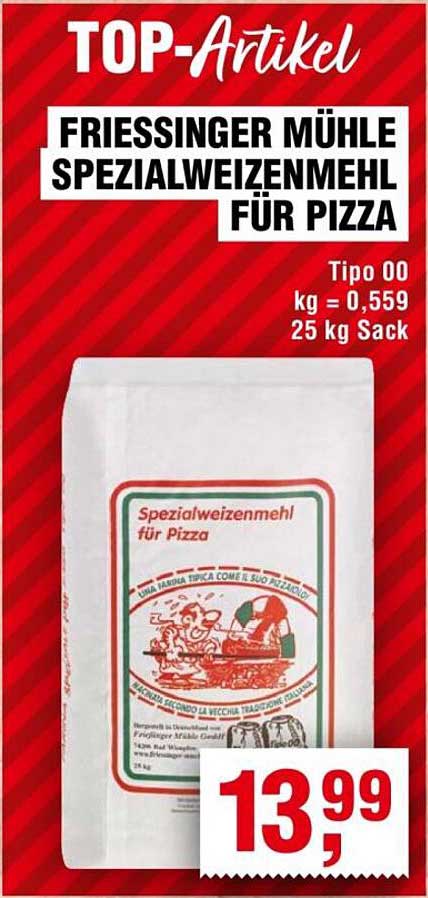 Friessinger Mühle Spezialweizenmehl für Pizza