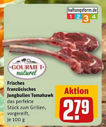 Frisches französisches Jungbullen Tomahawk – das perfekte Stück zum Grillen