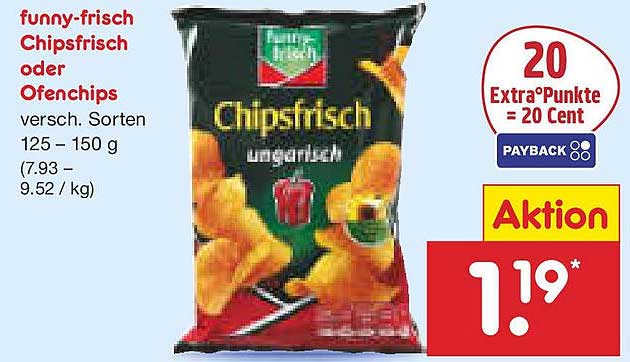 funny-frisch Chipsfrisch oder Ofenchips