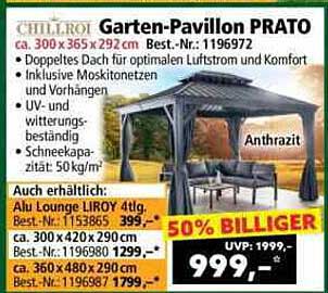 Garten-Pavillon PRATO von Chilliroi