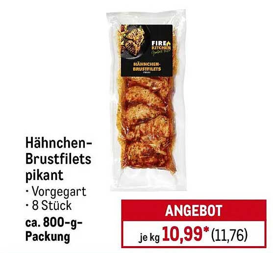 Hähnchen-Brustfilets pikant
