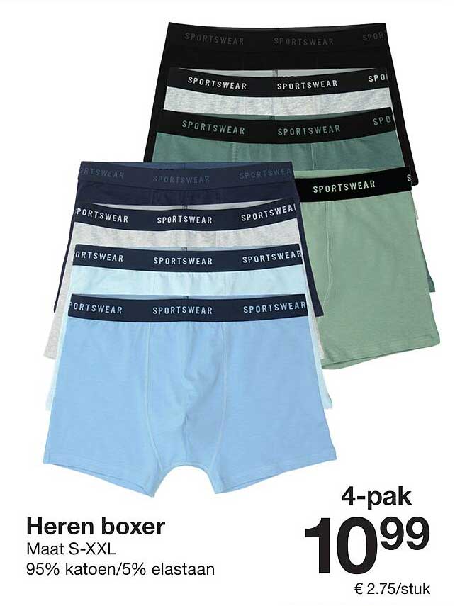 Heren boxer 4-Pak