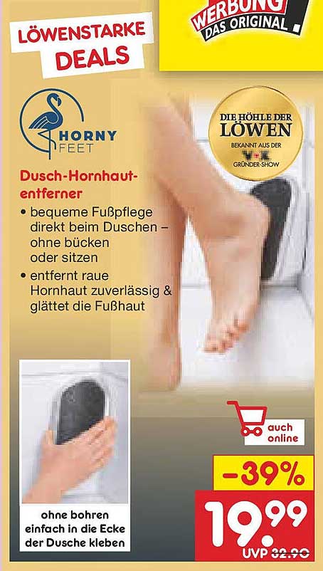 Horny Feet Dusch-Hornhaut-Entferner