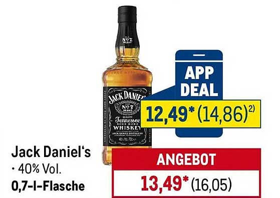 Jack Daniel's Tennessee Whiskey 0,7 l - 40% Vol