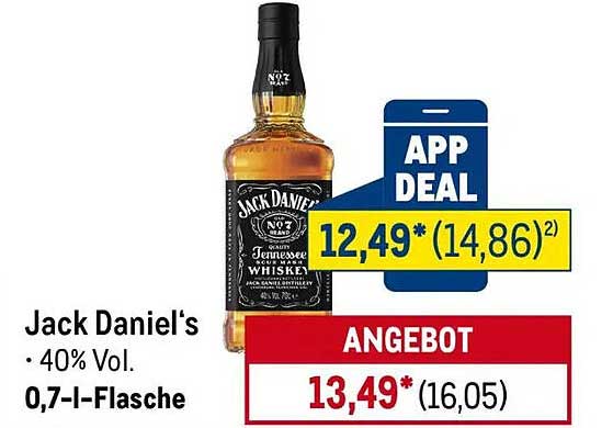 Jack Daniel's Tennessee Whiskey 0,7 l