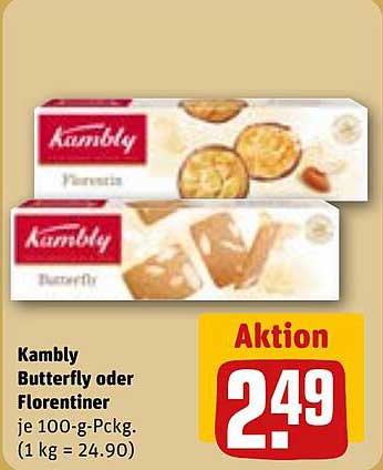 Kambly Butterfly oder Florentiner 100-g-Pckg.