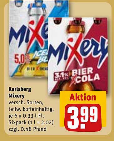 Karlsberg Mixery - Verschiedene Sorten