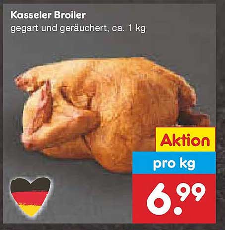 Kasseler Broiler, gegart und geräuchert, ca. 1 kg