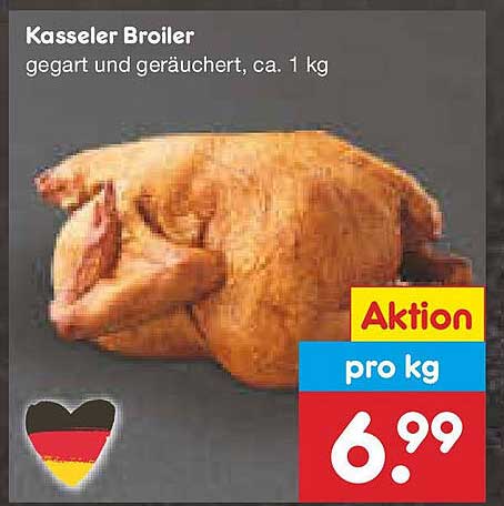Kasseler Broiler, gegart und geräuchert, ca. 1 kg