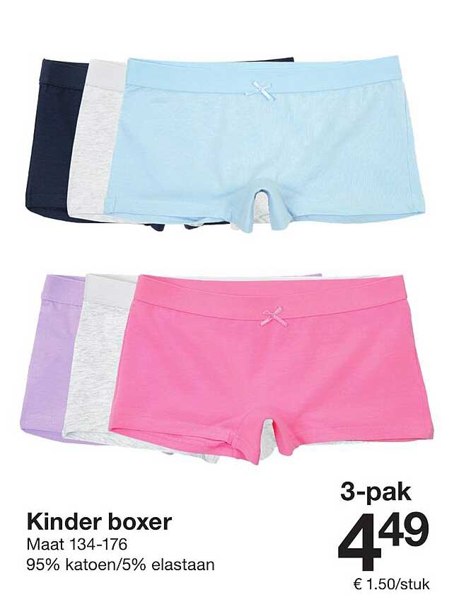 Kinder boxer 3-Pak - Jetzt im Zeeman-Prospekt!