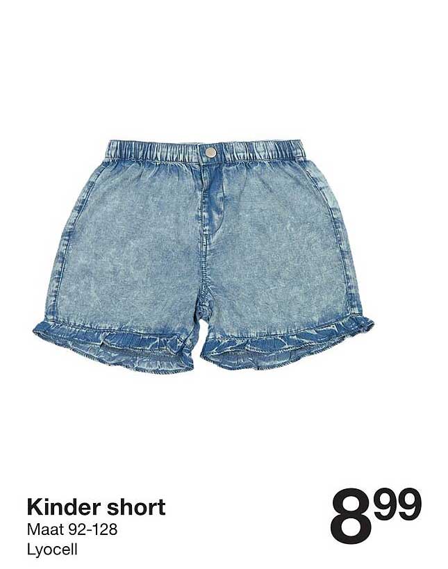 Kinder short Maat 92-128 Lyocell