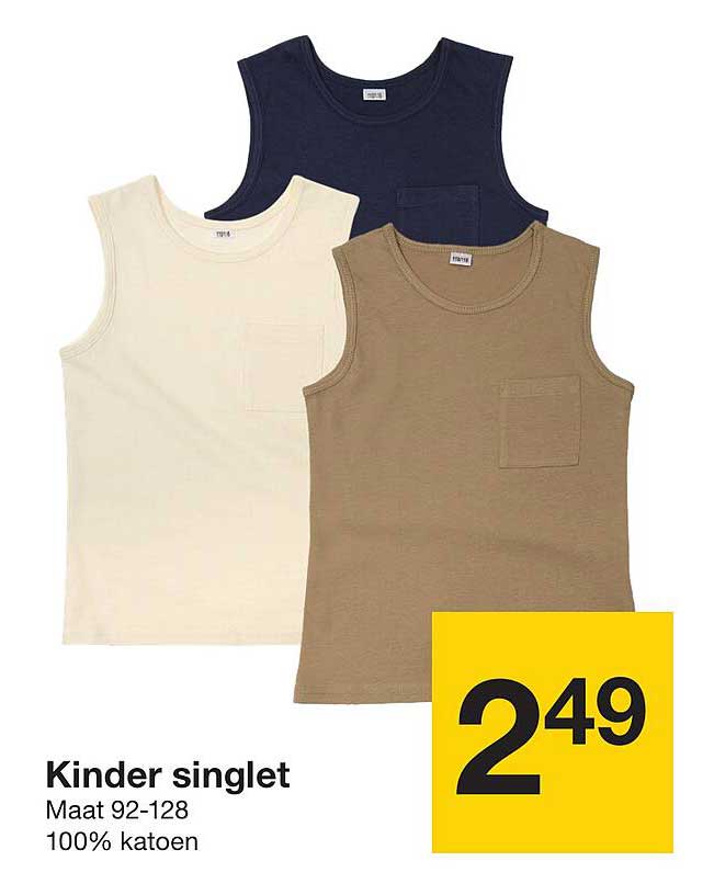 Kinder Singlet 3er-Pack