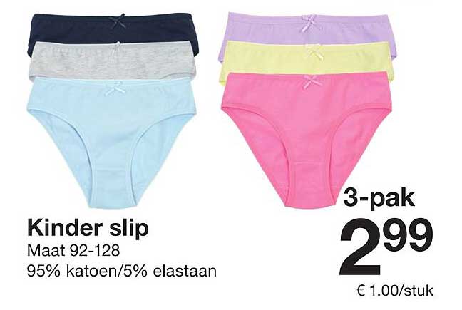 Kinder Slip 3-Pak für nur 2,99 €