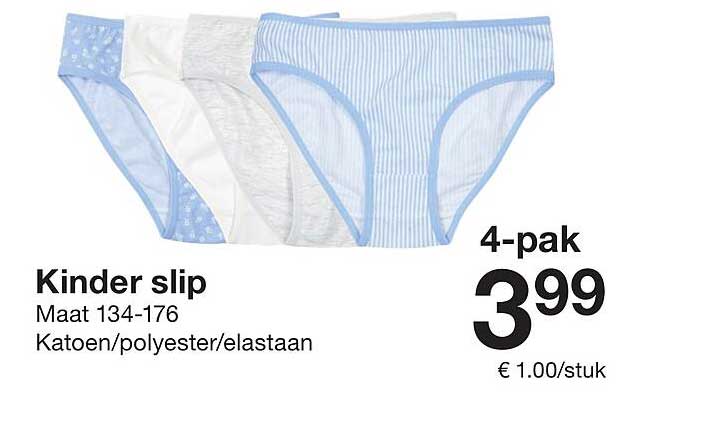 Kinder slip 4-pak