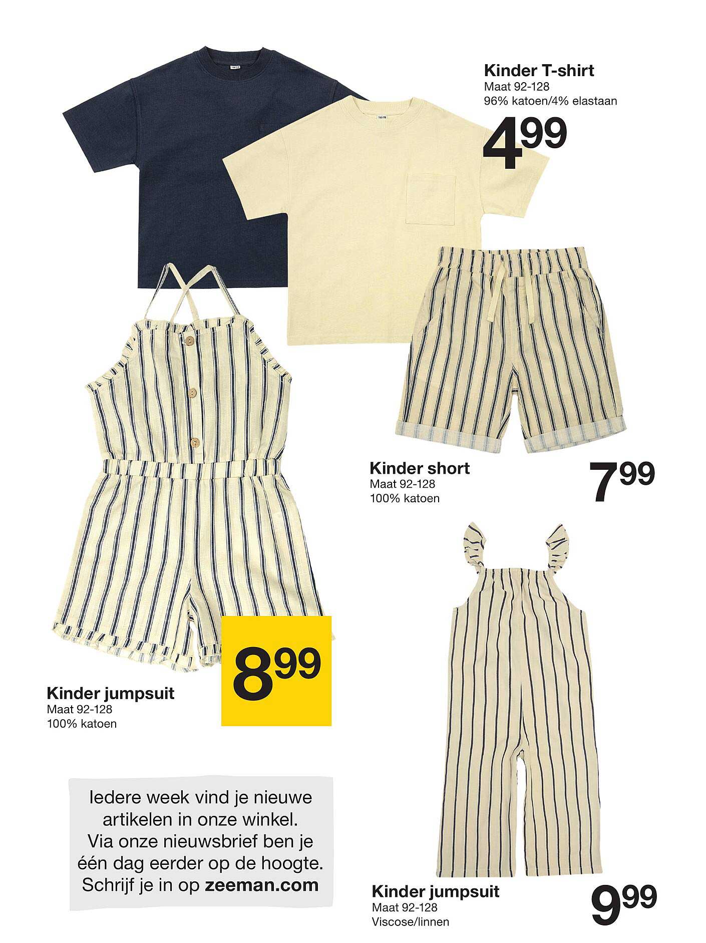 Kinder T-Shirt, Kinder Short und Kinder Jumpsuit bei Zeeman