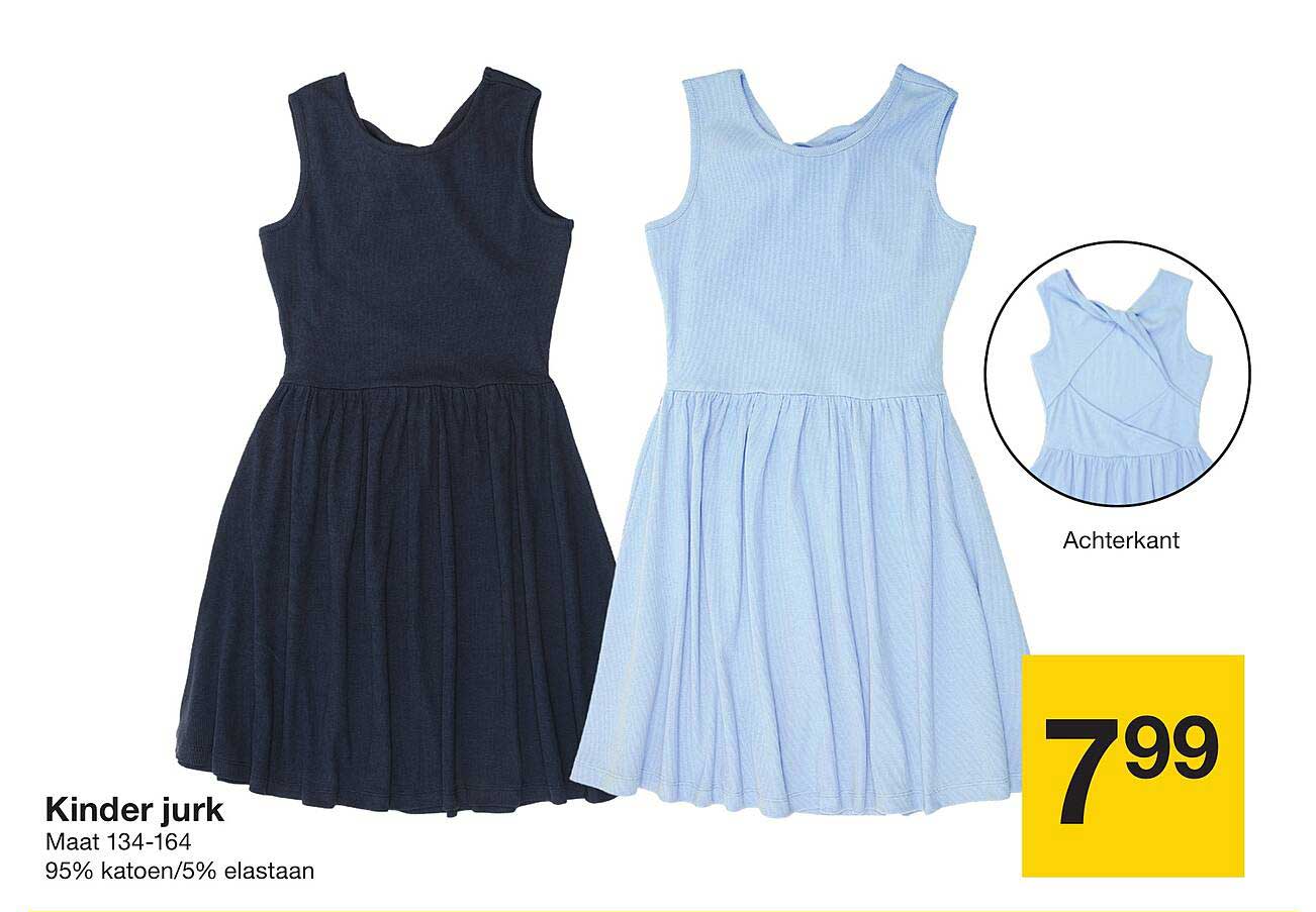 Kinderjurk Maat 134-164, jetzt nur 5,49 € statt 7,99 €!