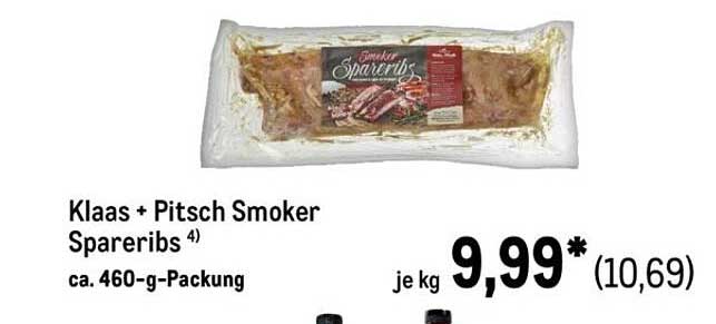 Klaas + Pitsch Smoker Spareribs