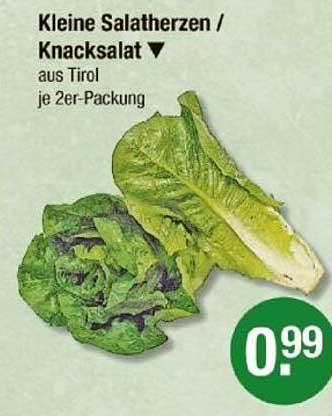 Kleine Salatherzen / Knacksalat aus Tirol je 2er-Packung