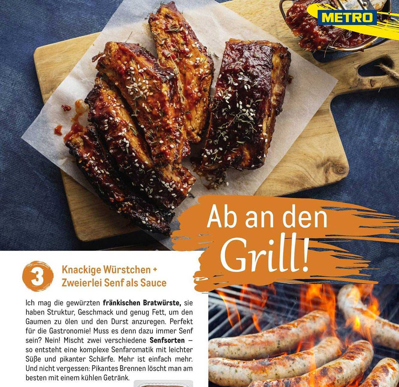 Knackige Würstchen + Zweierlei Senf als Sauce