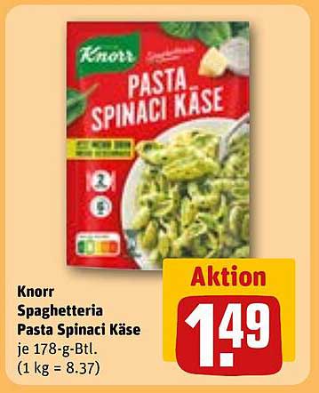 Knorr Spaghetti Pasta Spinaci Käse 178g