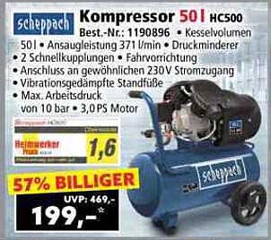 Kompressor 50l HC500 von Scheppach