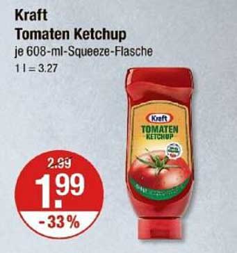 Kraft Tomaten Ketchup je 608-ml-Squeeze-Flasche