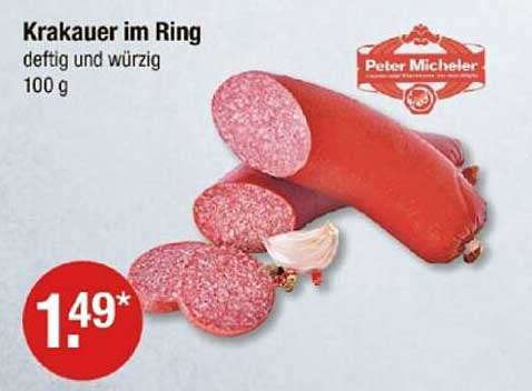 Krakauer im Ring deftig und würzig - 100 g