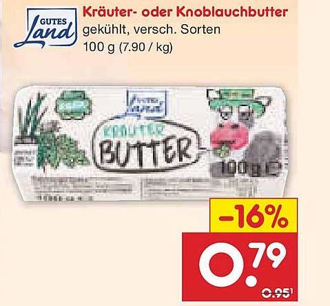 Kräuter- oder Knoblauchbutter – GUTES LAND