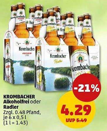 Krombacher Alkoholfrei oder Radler