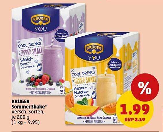 KRÜGER Sommer Shake - Verschiedene Sorten, je 200 g