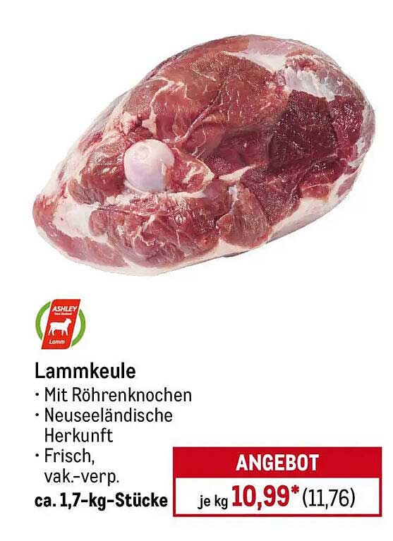 Lammkeule mit Röhrenknochen – Frisch aus Neuseeland