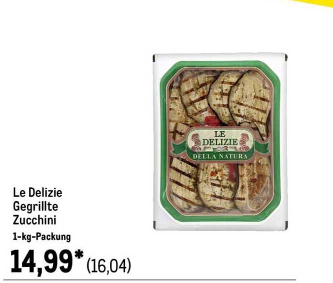 Le Delizie Gegrillte Zucchini - 1-kg-Packung
