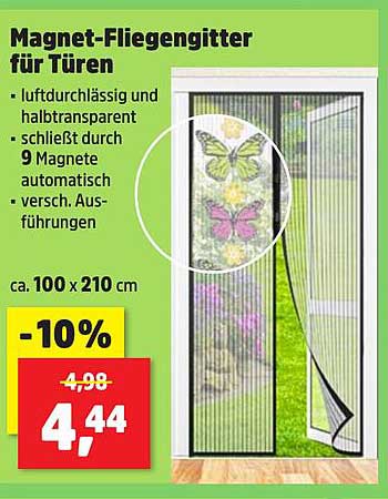Magnet-Fliegengitter für Türen