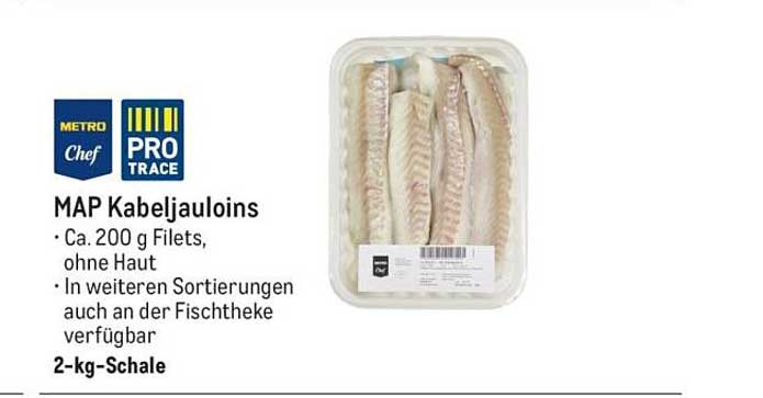 MAP Kabeljauloiins 2-kg-Schale