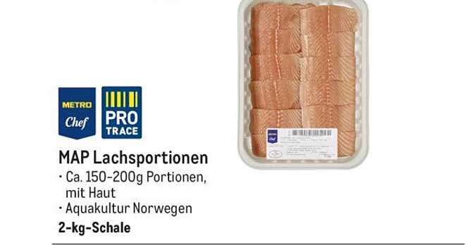 MAP Lachsportionen – 2-kg-Schale aus Norwegen