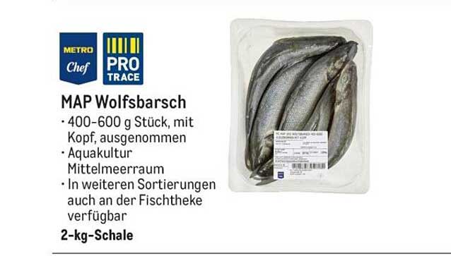MAP Wolfsbarsch 2-kg-Schale