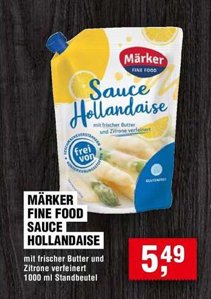 Märker Fine Food Sauce Hollandaise 1000 ml