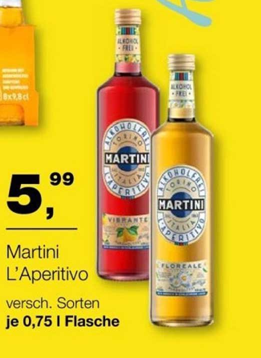 Martini L’Aperitivo – Verschiedene Sorten je 0,75 l Flasche