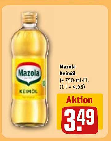 Mazola Keimöl 750 ml Flasche