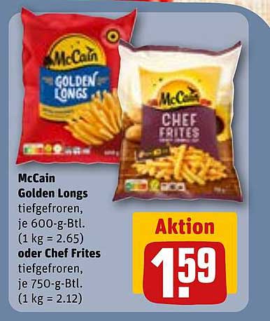 McCain Golden Longs oder Chef Frites - Tiefgefroren