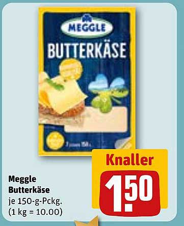 Meggle Butterkäse je 150-g-Pckg.