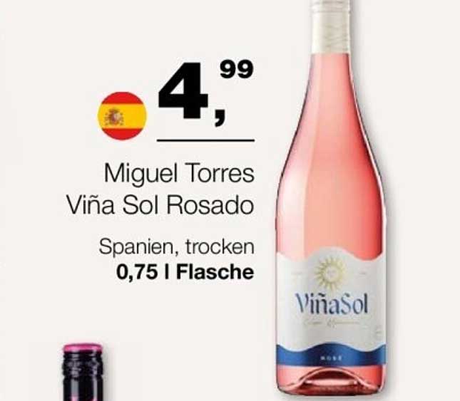 Miguel Torres Viña Sol Rosado 0,75 l Flasche