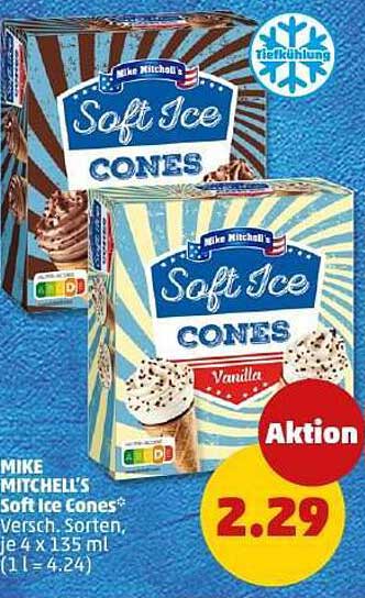 MIKE MITCHELL'S Soft Ice Cones® - Verschiedene Sorten, je 4 x 135 ml