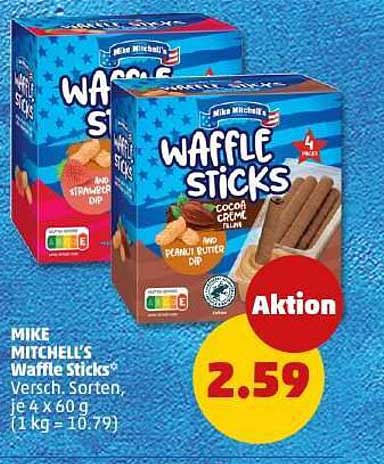 MIKE MITCHELL'S Waffle Sticks – Verschiedene Sorten