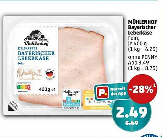 MÜHLENHOF Bayerischer Leberkäse fein 400g